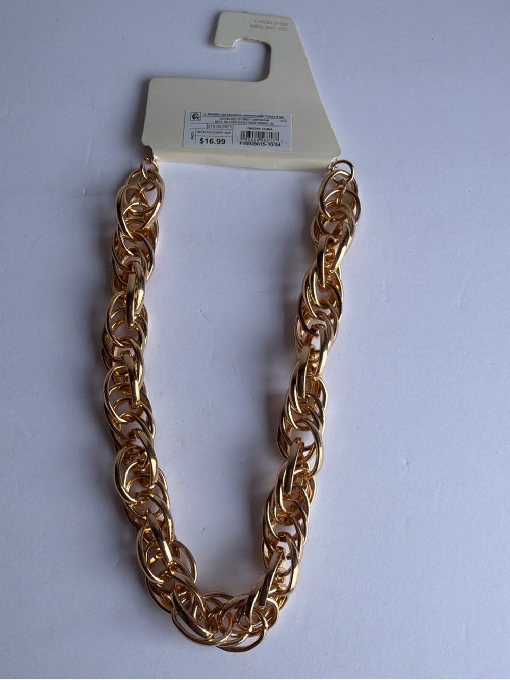a new day Gold Interlinked Chain Necklace - Picture 2 of 5